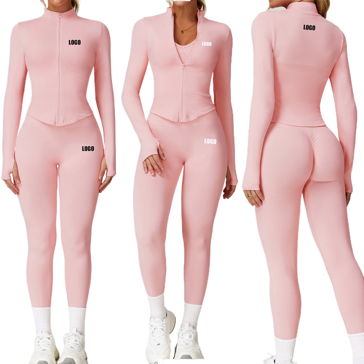 Yoga Fitness Kit - Custom LOGO women's seamless yoga sportswear