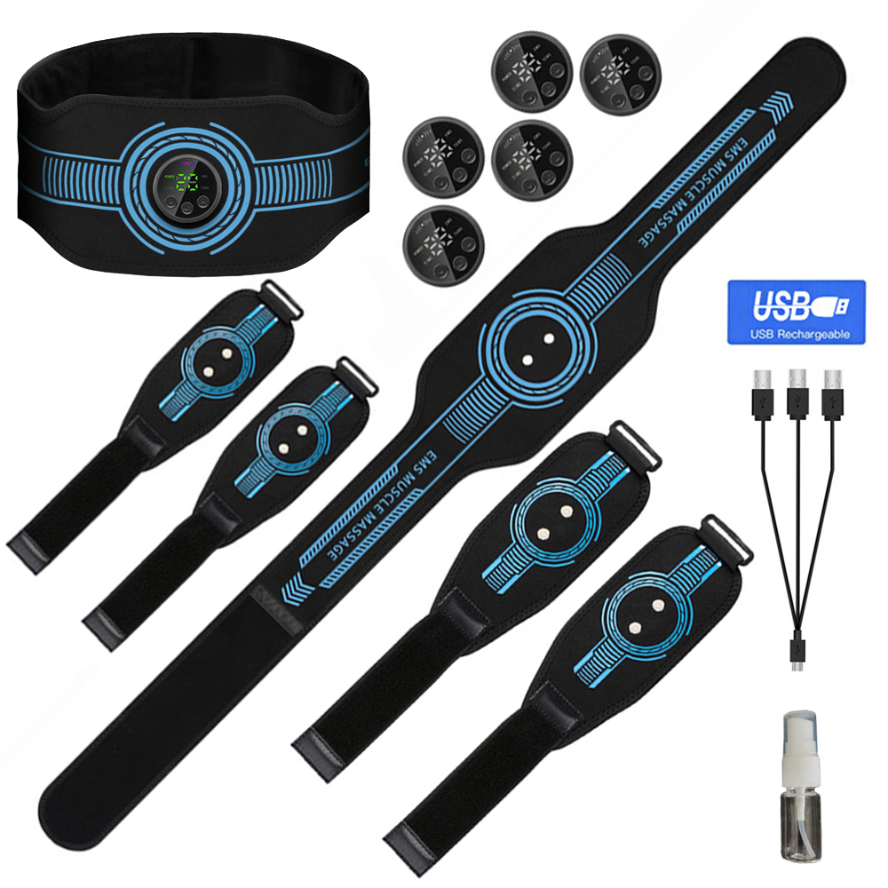 Weight Lifting Belt - USB Rechargeable Abdominal Muscle Trainer Abdominal