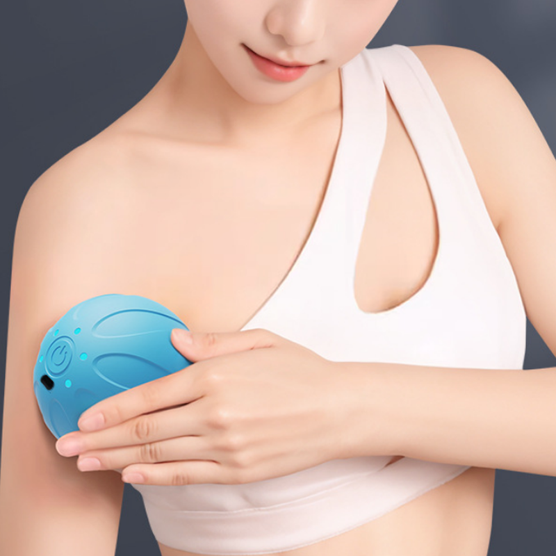 Yoga Fitness Kit - New Vibrating Massage Ball Handheld Deep