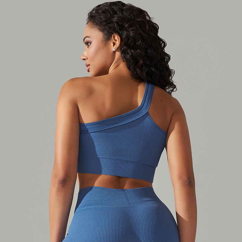 Nữ Crop Yoga Bra Gợi Cảm 1 Vai - đánh giá và giá Yoga Fitness Tapis