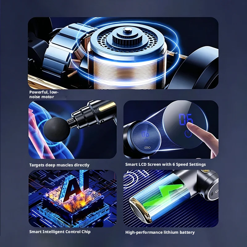 6 Speed Mini Electric Fascia G - đánh giá và giá Vibration Massage Gun