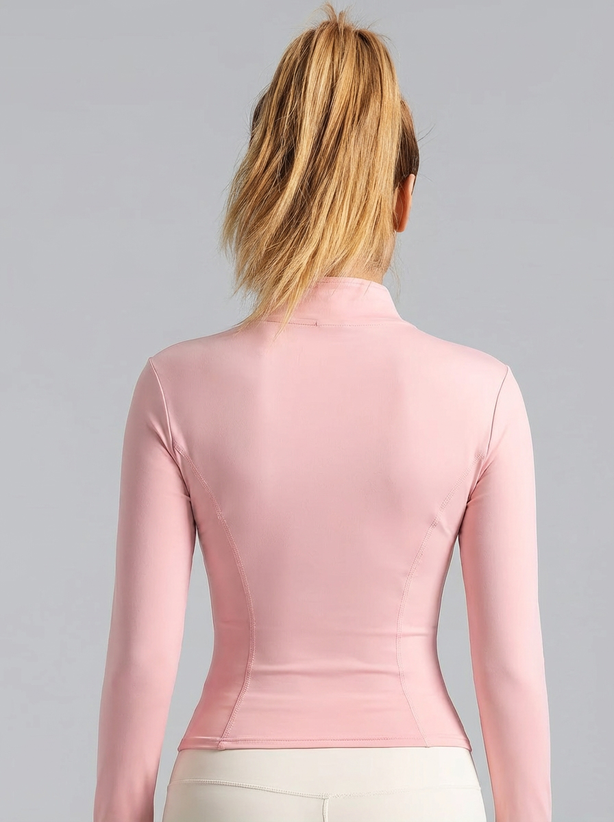 New Women Light Pink Yoga Coat - đánh giá và giá Yoga And Fitness