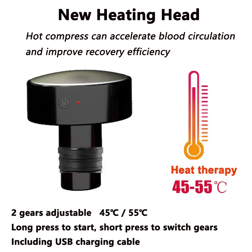 New Heat Fascia Gun Massage He - đánh giá và giá Vibration Massage Gun