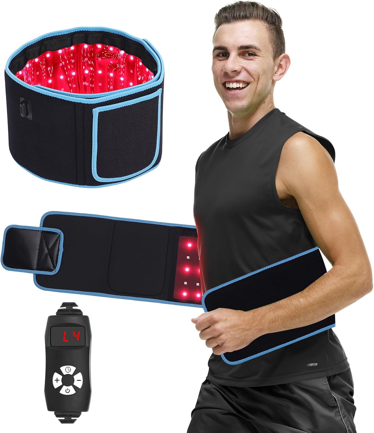 LED Phototherapy Massage Belt  - đánh giá và giá Weight Lifting Belt