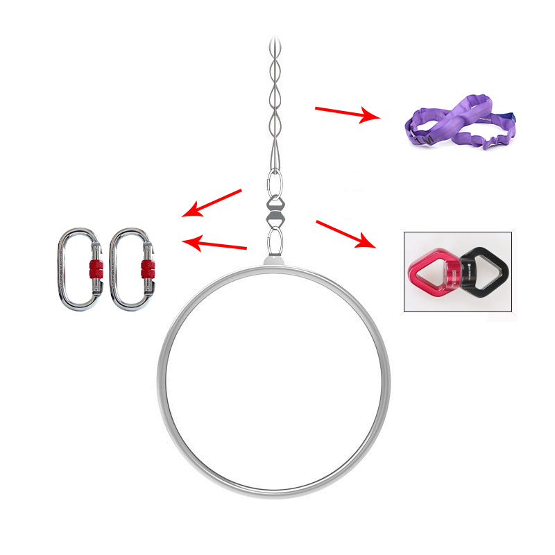 50cm Aerial Hoop Mini Lyra Kit - đánh giá và giá Yoga Fitness Kit
