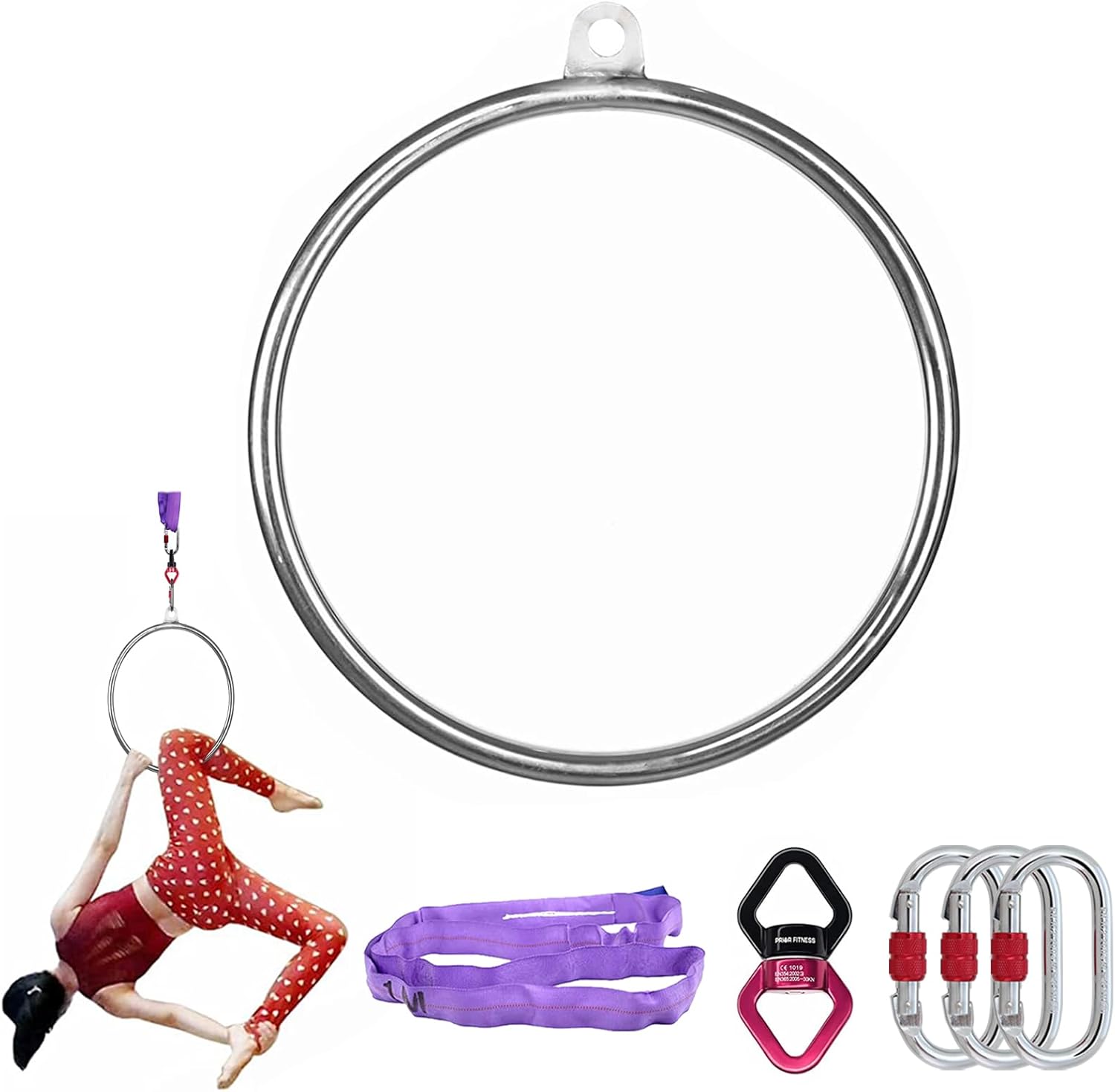 50cm Aerial Hoop Mini Lyra Kit - đánh giá và giá Yoga Fitness Kit