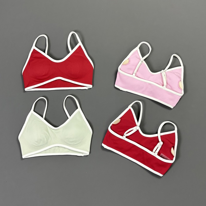 Women Contrastline Yoga Bra V  - đánh giá và giá Yoga Fitness Tapis