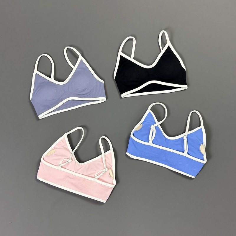 Women Contrastline Yoga Bra V  - đánh giá và giá Yoga Fitness Tapis