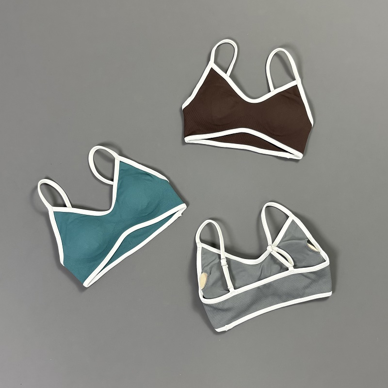 Women Contrastline Yoga Bra V  - đánh giá và giá Yoga Fitness Tapis