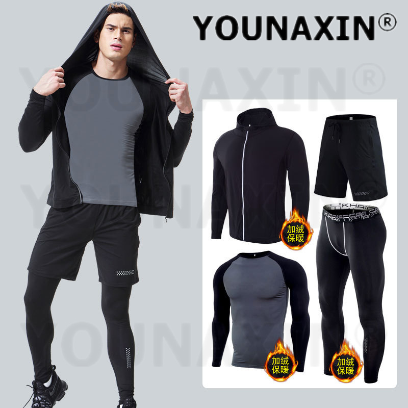 4-piece Men's Fitness Clothing - đánh giá và giá Yoga Fitness For Men
