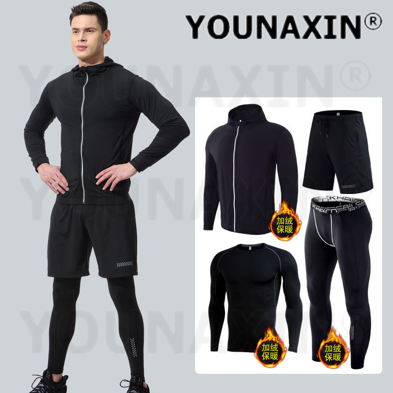 4-piece Men's Fitness Clothing - đánh giá và giá Yoga Fitness For Men