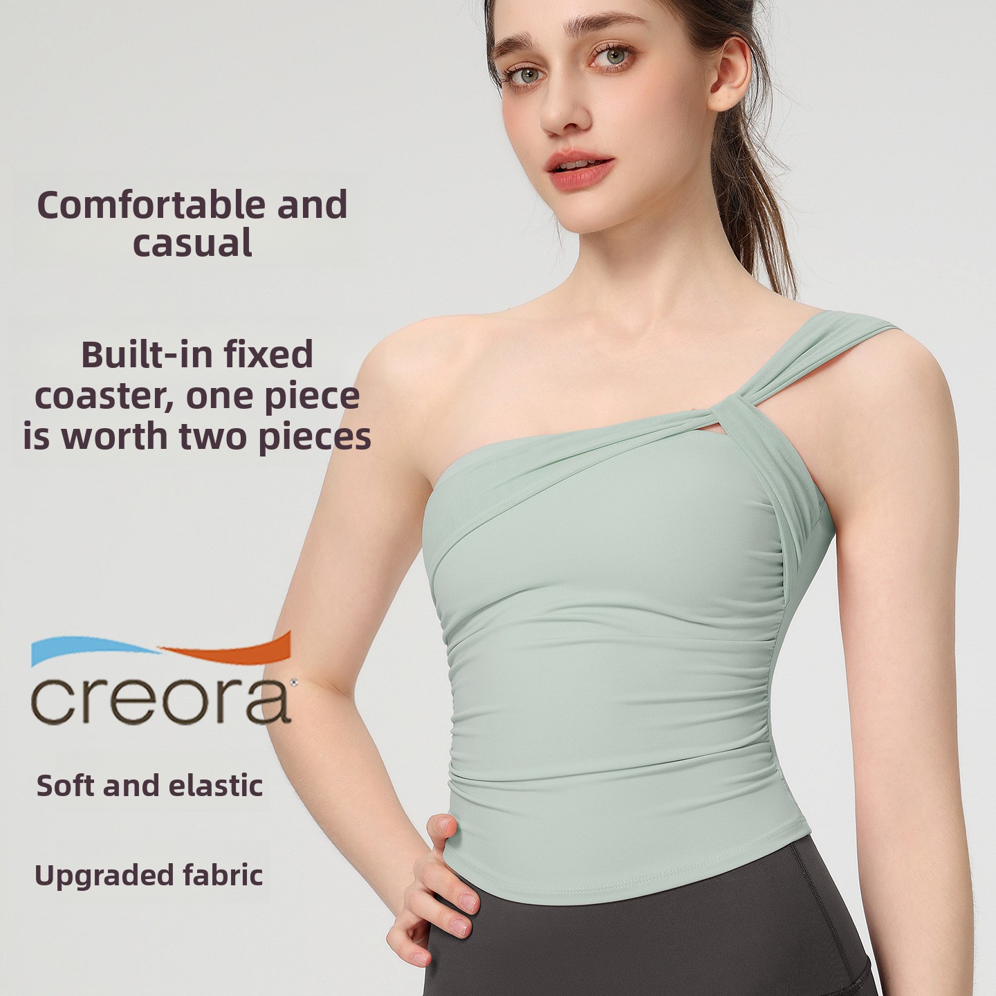 Women's Sexy Sloping Shoulder  - đánh giá và giá Yoga Fitness Tapis