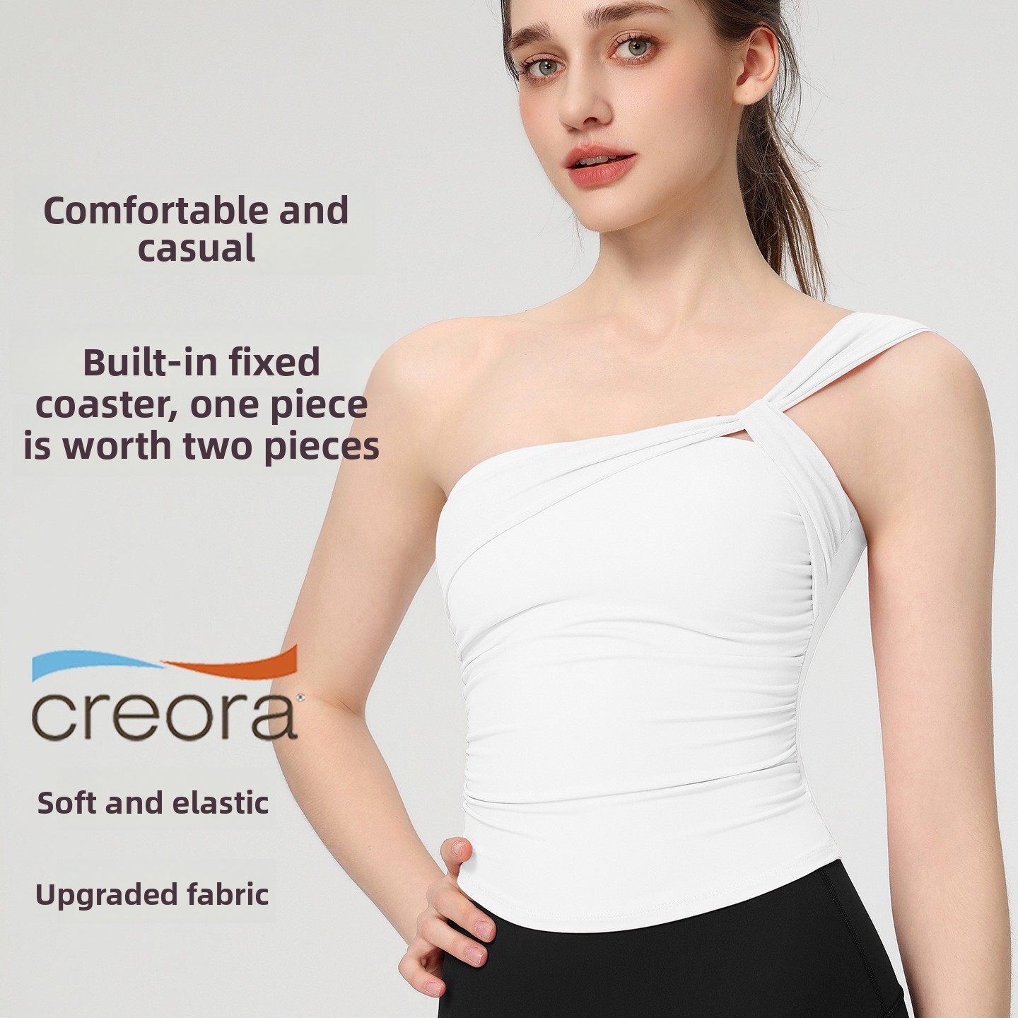 Women's Sexy Sloping Shoulder  - đánh giá và giá Yoga Fitness Tapis