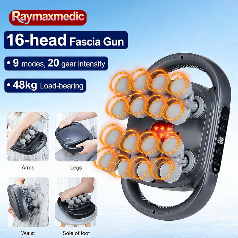 Customizable 16-Head Fascia Gu - đánh giá và giá Vibration Massage Gun